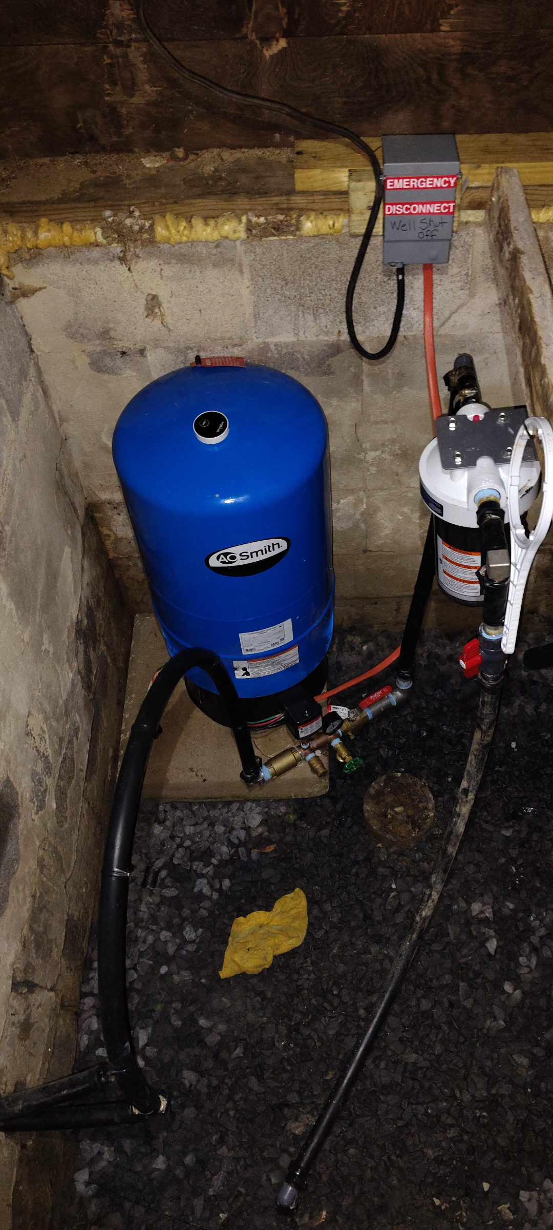 Close view of the completed Shickshinny Lake pressure system